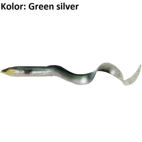 Przynęta Savage Gear 3D Real Eel 15cm Green Silver Przynęta Savage Gear 3D Real Eel 15cm Green Silver