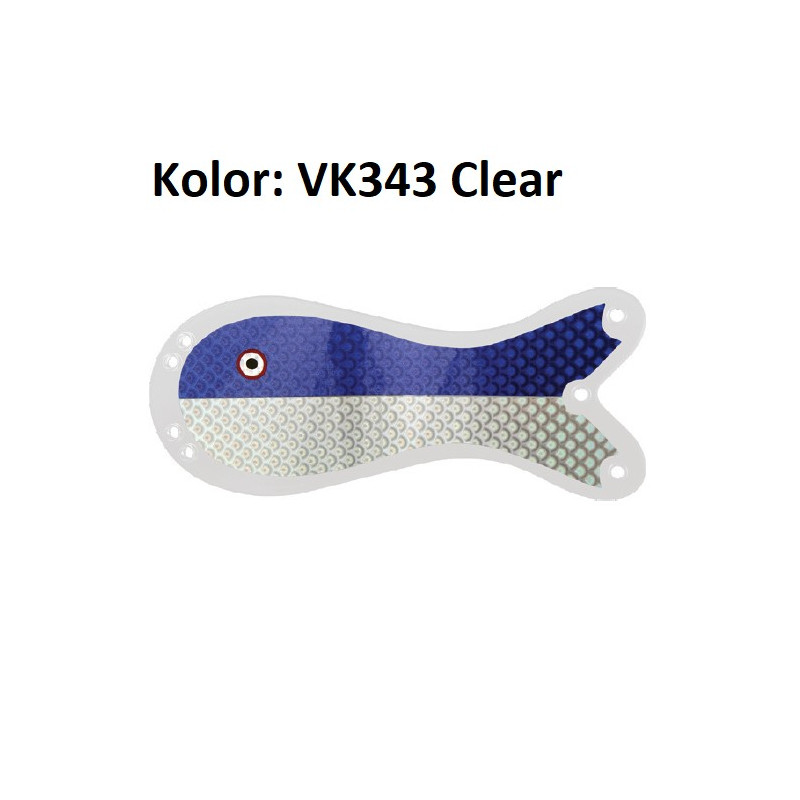 Flasher Salmon 3 20cm / VK343 Clear