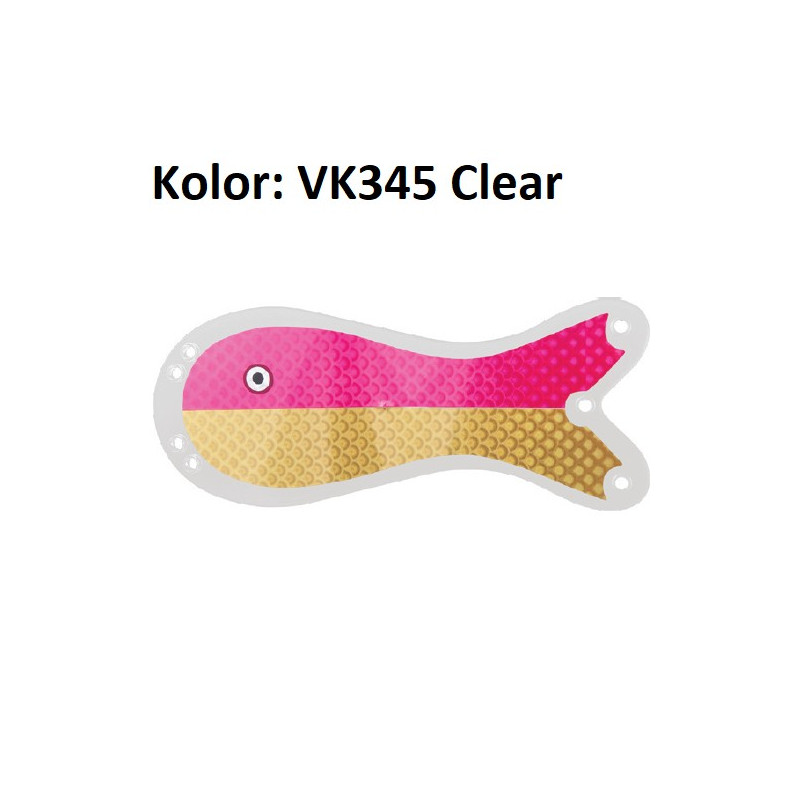 Flasher Salmon 3 20cm / VK345 Clear