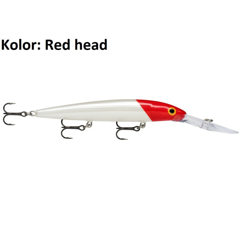 Wobler Rapala Down Deep Husky Jerk 12cm red head Wobler Rapala Down Deep Husky Jerk 12cm red head