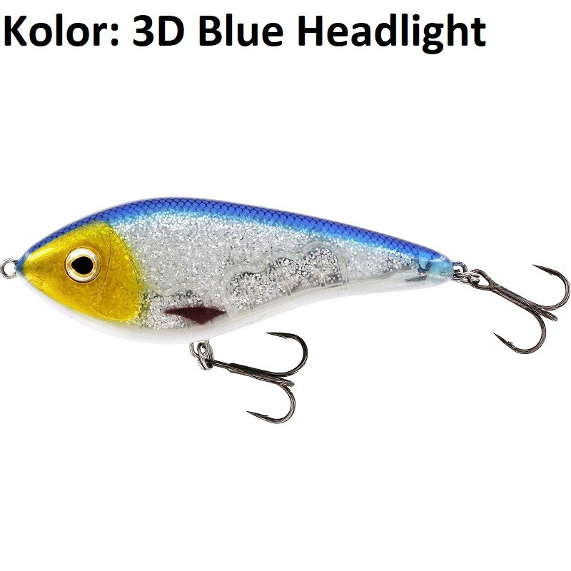 Wobler Westin Swim Glidebait tonący 10cm 3d blue headlight Wobler Westin Swim Glidebait tonący 10cm 3d blue headlight