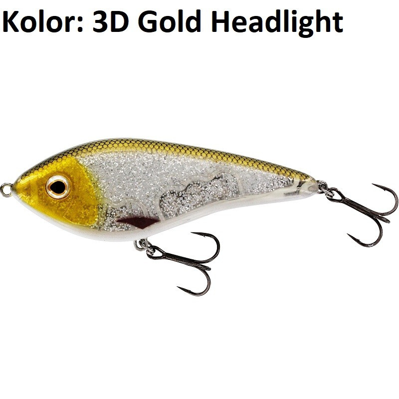 Wobler Westin Swim Glidebait tonący 10cm 3d gold headlight Wobler Westin Swim Glidebait tonący 10cm 3d gold headlight