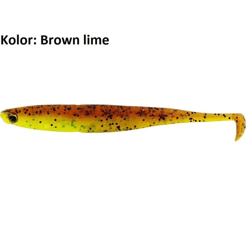 Przynęta Westin KickTeez Shadtail 15cm brown lime Przynęta Westin KickTeez Shadtail 15cm brown lime