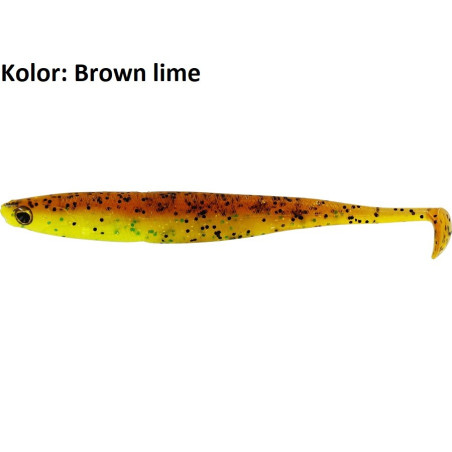 Przynęta Westin KickTeez Shadtail 15cm brown lime Przynęta Westin KickTeez Shadtail 15cm brown lime