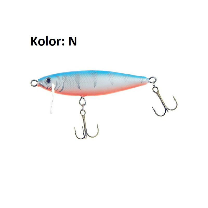 Wobler Jaxon Holo Select Bolek tonący 8cm Wobler Jaxon Holo Select Bolek tonący 8cm