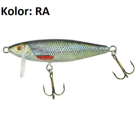 Wobler Jaxon Holo Select Bolek tonący 8cm ra Wobler Jaxon Holo Select Bolek tonący 8cm ra