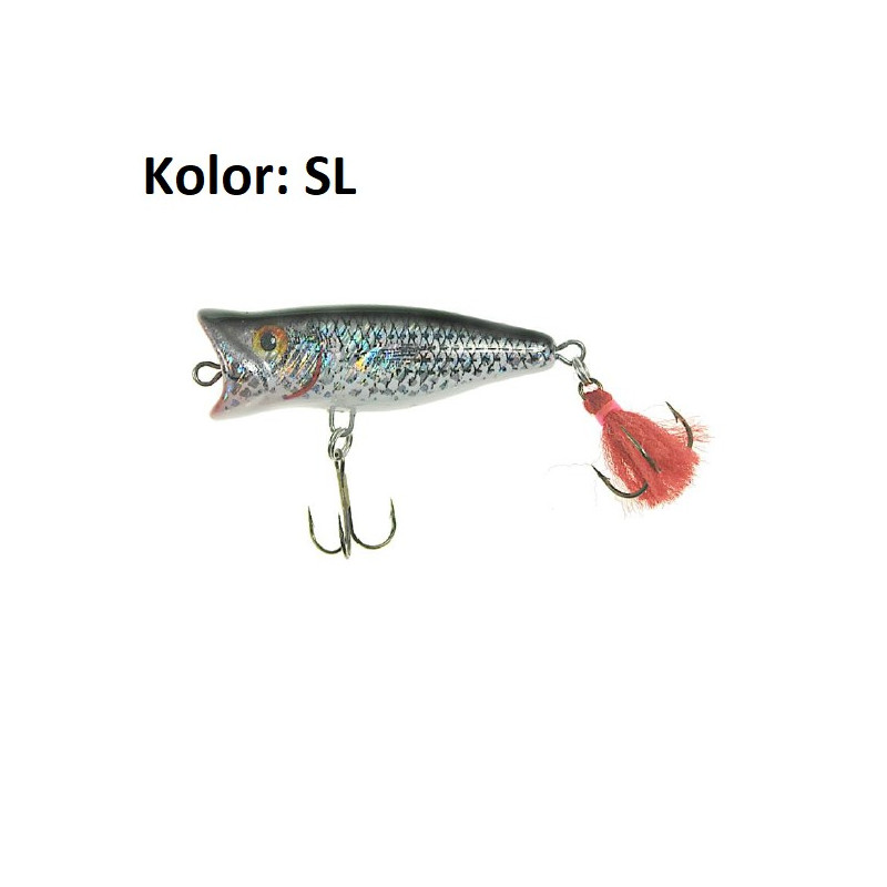 Wobler Jaxon Holo Select Popper New pływający 5cm SL