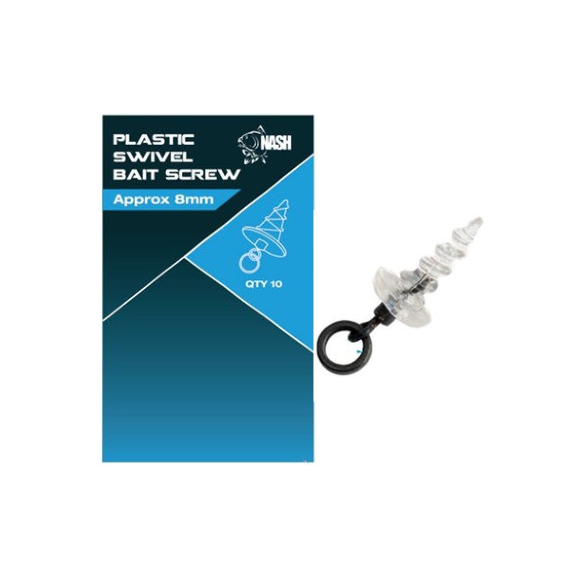 wkret-plastic-swivel-bait-screw-nash wkret-plastic-swivel-bait-screw-nash