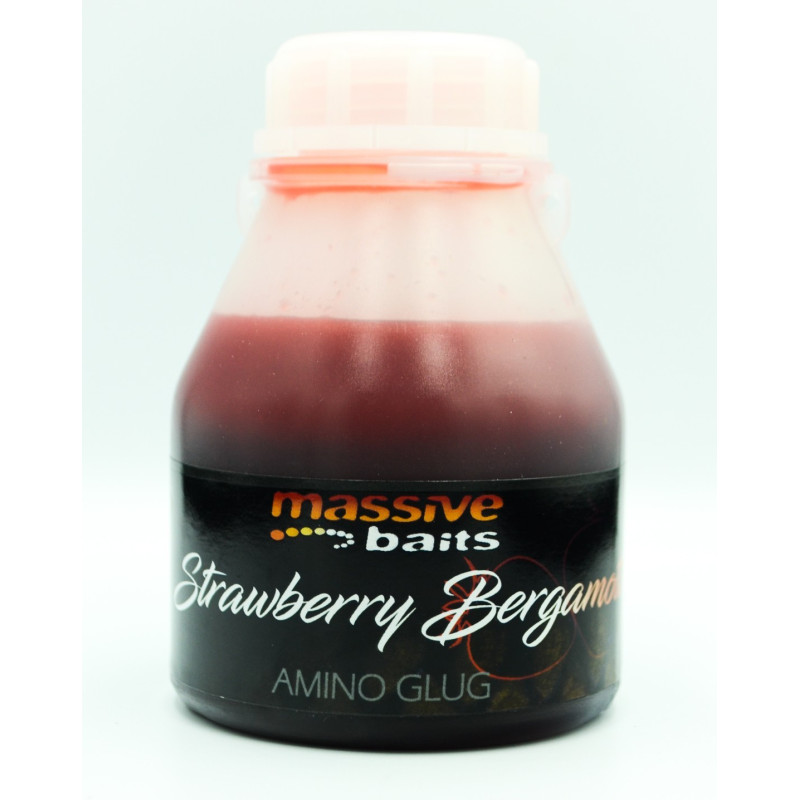 Koncentrat Massive Baits AMINO GLUGS 250ml - Strawberry Bergamotta Koncentrat Massive Baits AMINO GLUGS 250ml - Strawberry Bergamotta