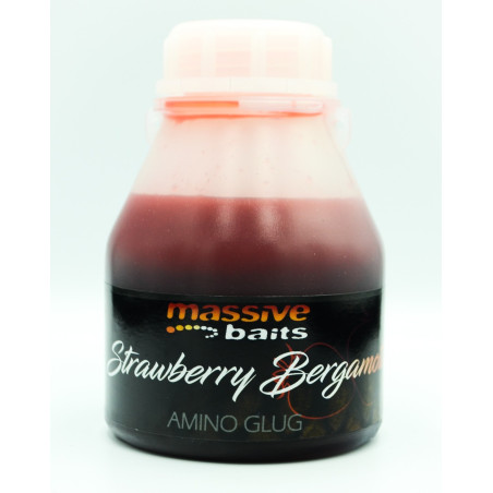 Koncentrat Massive Baits AMINO GLUGS 250ml - Strawberry Bergamotta Koncentrat Massive Baits AMINO GLUGS 250ml - Strawberry Bergamotta