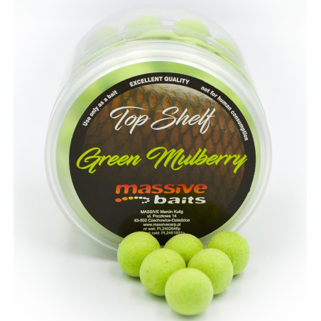 Kulki Massive Baits POP UPS TOP SHELF 200ml, 14mm - Green Mulbery Kulki Massive Baits POP UPS TOP SHELF 200ml, 14mm - Green Mulbery