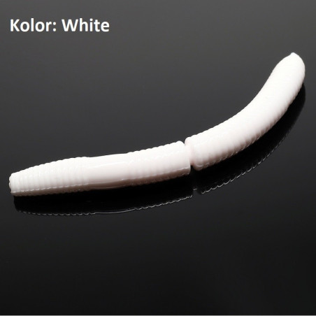 Przynęta Libra Lures Fatty D'Worm 6,5cm WHITE