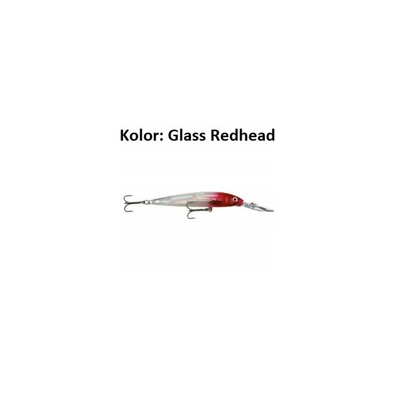 Wobler Rapala Down Deep Husky Jerk 10cm Glass Redhead Wobler Rapala Down Deep Husky Jerk 10cm Glass Redhead