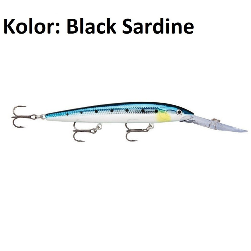 Wobler Rapala Down Deep Husky Jerk 10cm Black Sardine Wobler Rapala Down Deep Husky Jerk 10cm Black Sardine