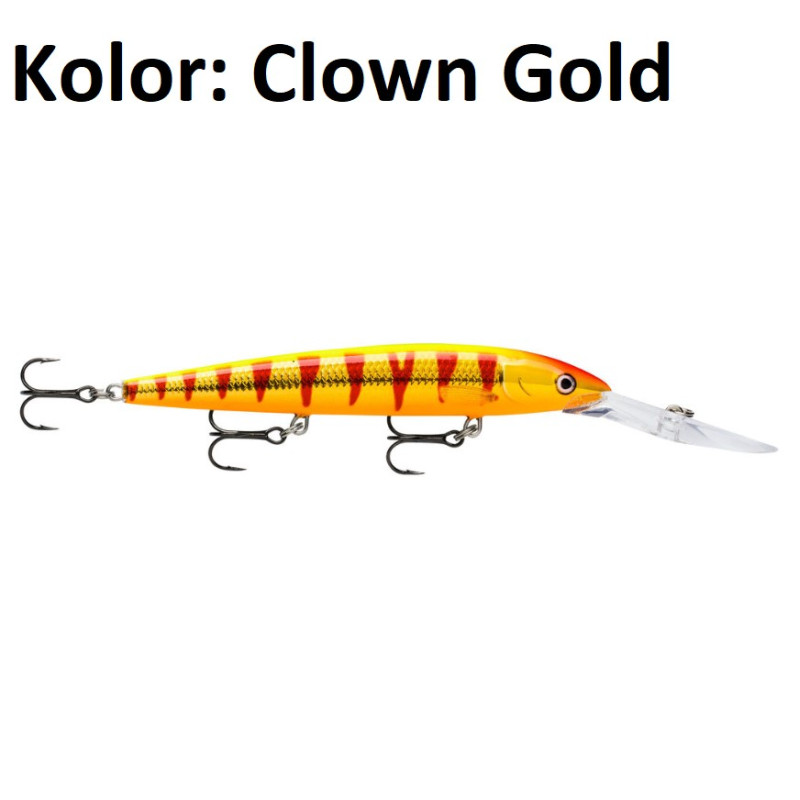 Wobler Rapala Down Deep Husky Jerk 12cm clown gold Wobler Rapala Down Deep Husky Jerk 12cm clown gold