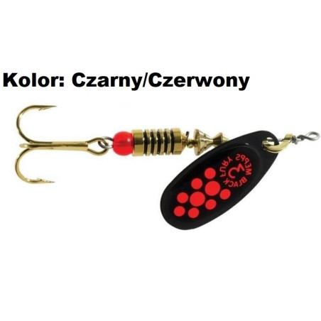 Błystka Black Fury czarny/czerwone 4.5g czarno/czerwony Mepps Błystka Black Fury czarny/czerwone 4.5g czarno/czerwony Mepps