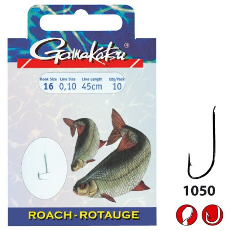 Hak Gamakatsu z przyponem Roach LS-1050N hak 14 Hak Gamakatsu z przyponem Roach LS-1050N hak 14