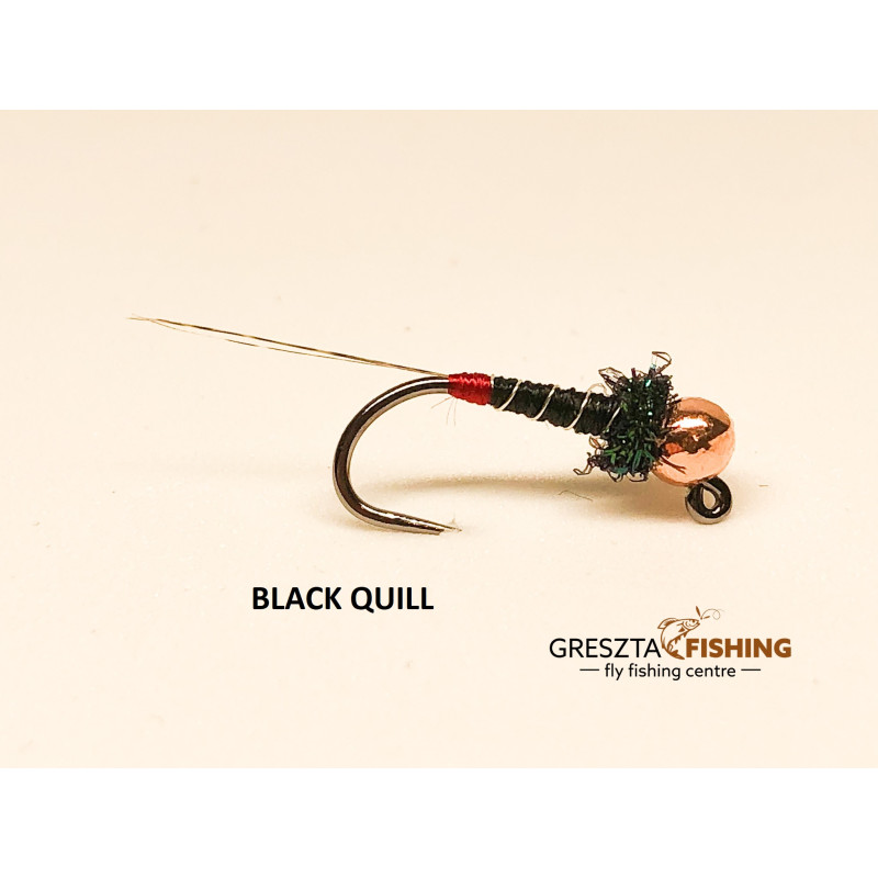 Sztuczna mucha Greszta Fishing BLACK QUILL Sztuczna mucha Greszta Fishing BLACK QUILL