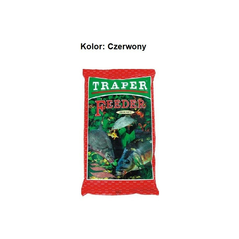 Zanęty Traper Sekret 1kg - karp sekret, czerwony Zanęty Traper Sekret 1kg - karp sekret, czerwony