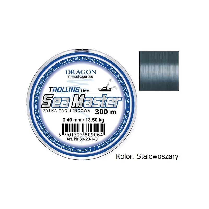 ŻYŁKA Dragon SEA MASTER TROLLING 300m - 0,45mm stalowoszary ŻYŁKA Dragon SEA MASTER TROLLING 300m - 0,45mm stalowoszary