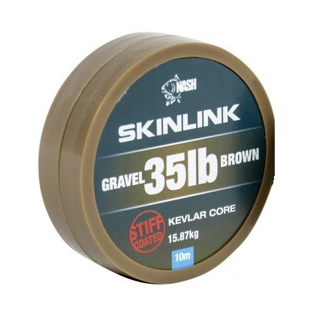Materiał przyponowy NASH SkinLink Stiff 10m - 35lb Gravel Materiał przyponowy NASH SkinLink Stiff 10m - 35lb Gravel