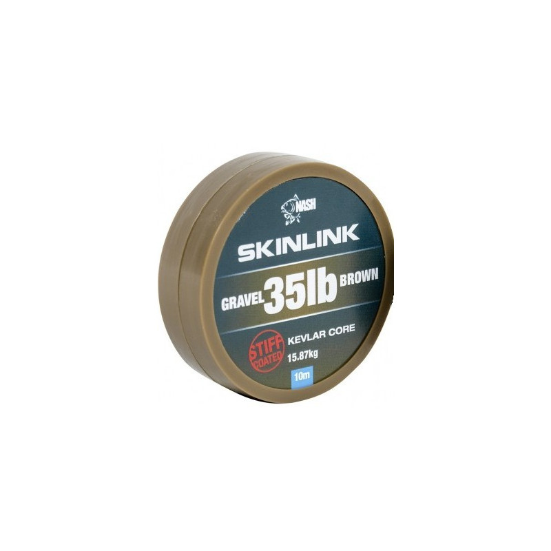 Materiał przyponowy NASH SkinLink Stiff 10m - 20lb Gravel