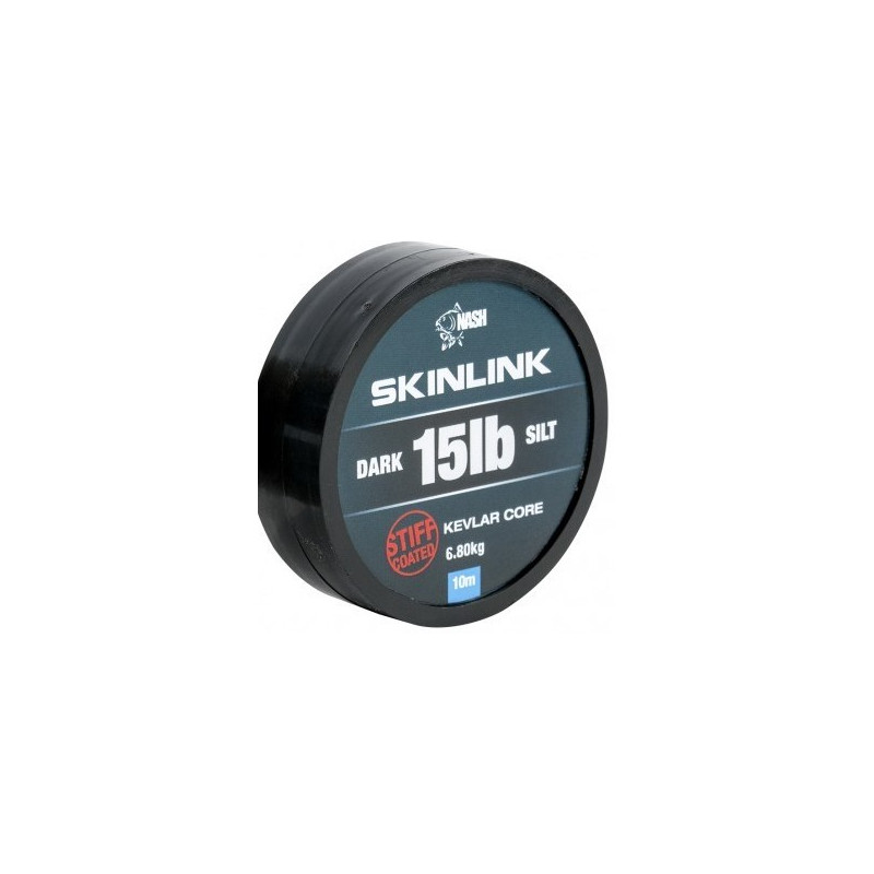 Materiał przyponowy NASH SkinLink Stiff 10m - 15lb Silt Materiał przyponowy NASH SkinLink Stiff 10m - 15lb Silt