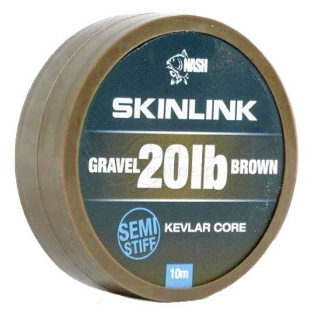 Materiał przyponowy NASH SkinLink Semi-Stiff 10m - 35lb Gravel Materiał przyponowy NASH SkinLink Semi-Stiff 10m - 35lb Gravel