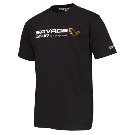Koszulka Savage Gear Signature Logo Czarna roz. L