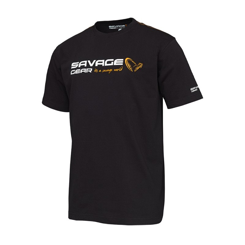 Koszulka Savage Gear Signature Logo Czarna roz. XXL Koszulka Savage Gear Signature Logo Czarna roz. XXL
