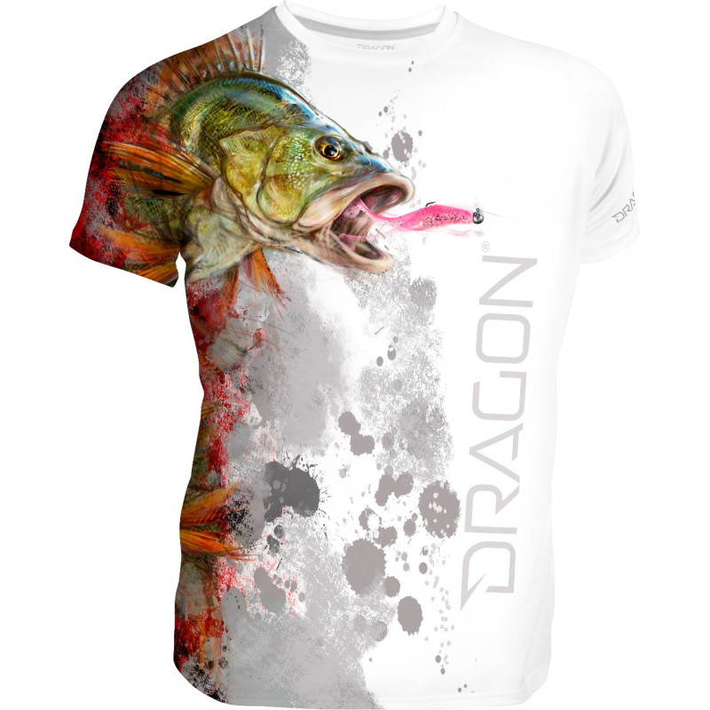 T-shirt Dragon Okoń - Biały roz. 3xl