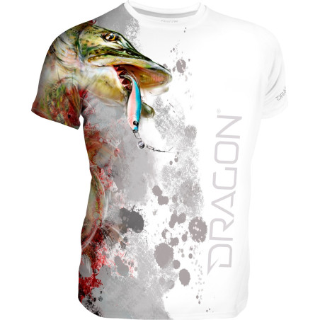 T-shirt Dragon Szczupak - Biały roz. 3xl T-shirt Dragon Szczupak - Biały roz. 3xl
