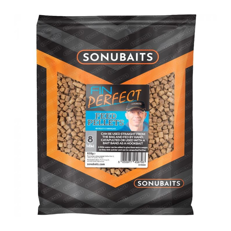 Pellet Sonubaits Fin Perfect Feed 650g - 8mm