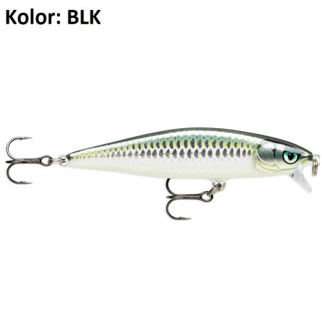 Wobler Rapala Flat Rap 8cm BLK Wobler Rapala Flat Rap 8cm BLK