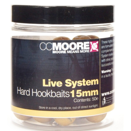 Kulki proteinowe CC Moore Hard Hookbaits 15mm - Live System Kulki proteinowe CC Moore Hard Hookbaits 15mm - Live System