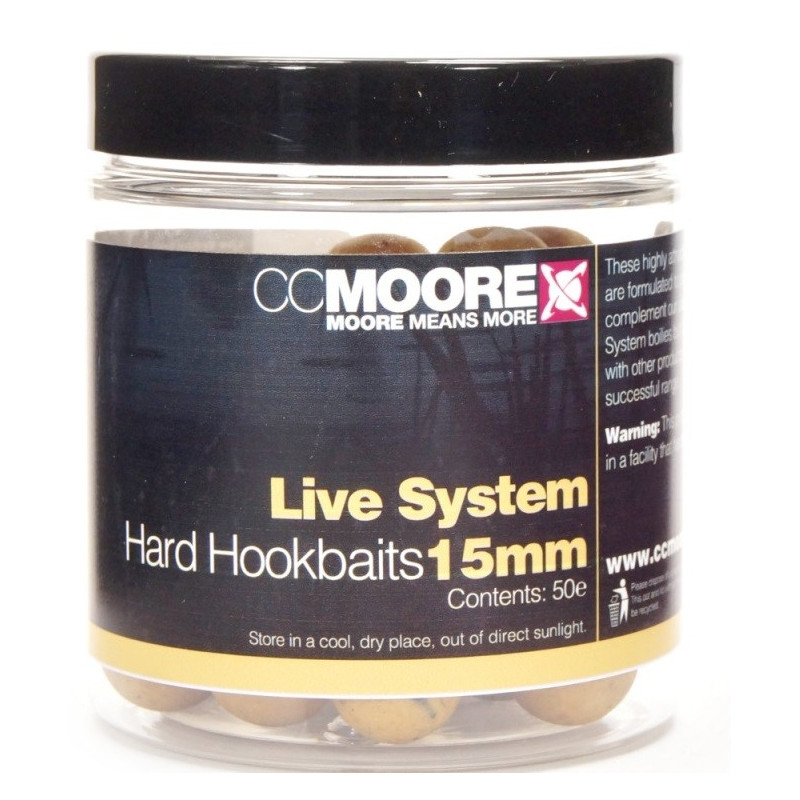 Kulki proteinowe CC Moore Hard Hookbaits 18mm - Live System Kulki proteinowe CC Moore Hard Hookbaits 18mm - Live System