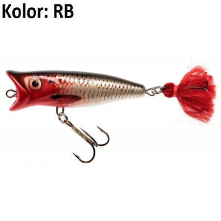 Wobler Jaxon Holo Select Popper New pływający 5cm RB Wobler Jaxon Holo Select Popper New pływający 5cm RB