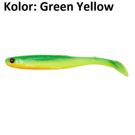 Przynęta Savage Gear Slender Scoop Shad 11cm green yellow