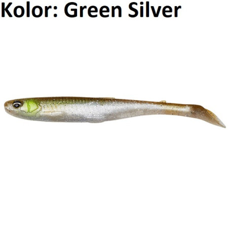 Przynęta Savage Gear Slender Scoop Shad 13 cm Green Silver