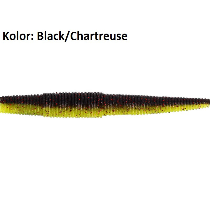 Przynęta Westin Ned Worm 7 cm black/chartreuse Przynęta Westin Ned Worm 7 cm black/chartreuse