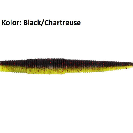Przynęta Westin Ned Worm 11 cm black/chartreuse