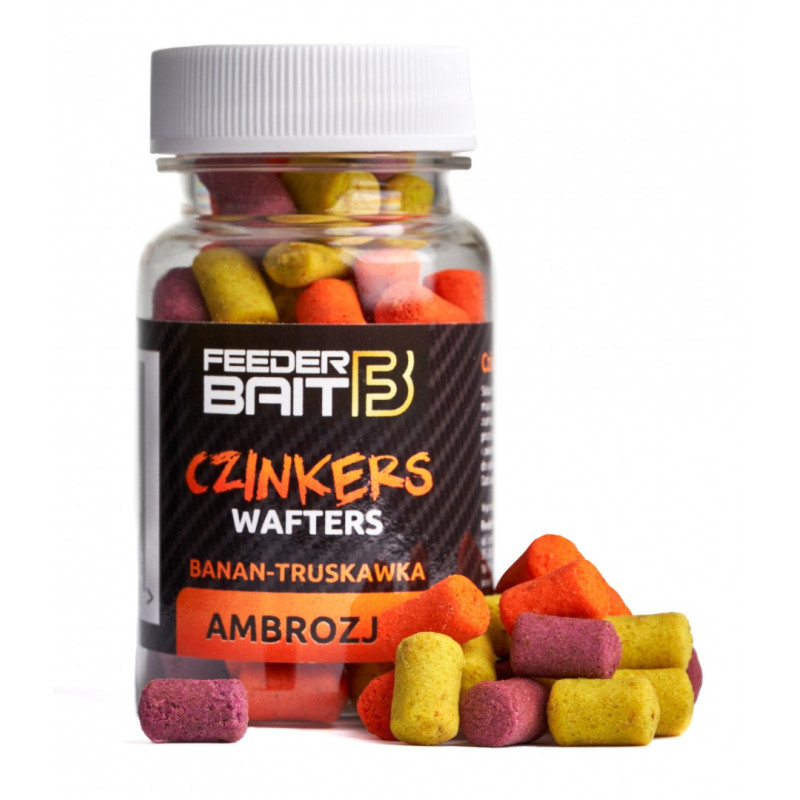 Przynęta Feeder Bait Czinkers Wafters 6/9mm / Ambrozja Banan-Truskawka Przynęta Feeder Bait Czinkers Wafters 6/9mm / Ambrozja Banan-Truskawka