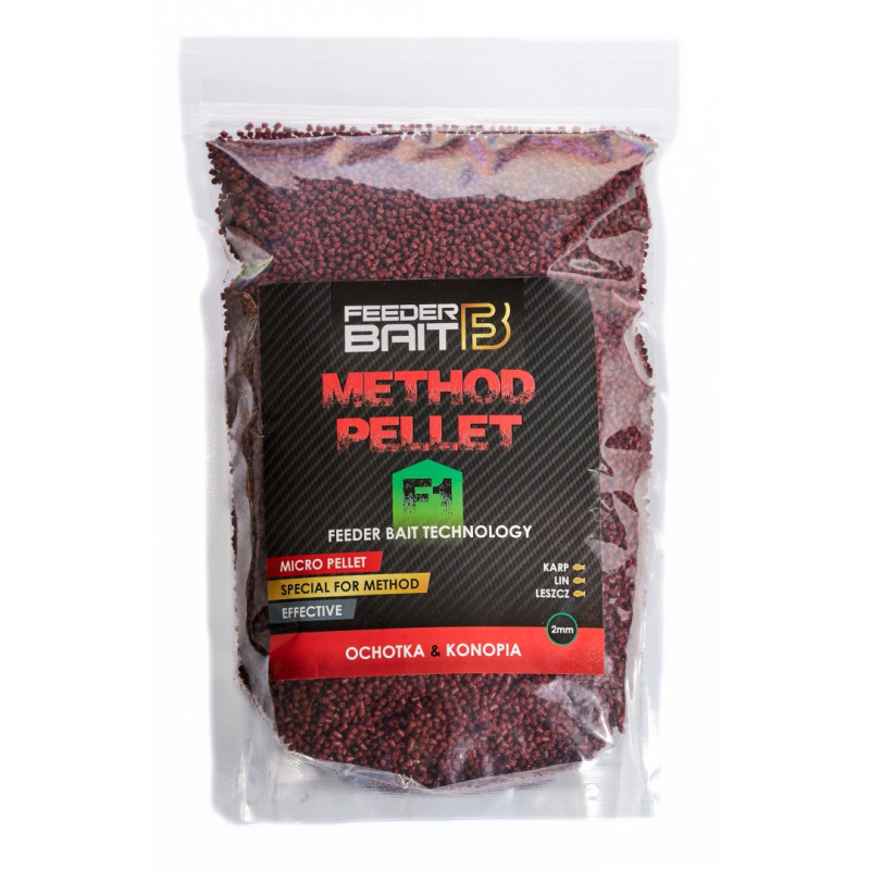 Pellet Feeder Bait Method 800g - 2mm F1 Ochotka/Konopia Pellet Feeder Bait Method 800g - 2mm F1 Ochotka/Konopia