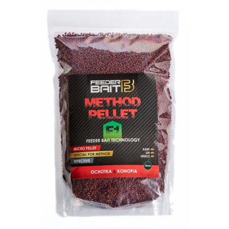 Pellet Feeder Bait Method 800g - 2mm F1 Ochotka/Konopia