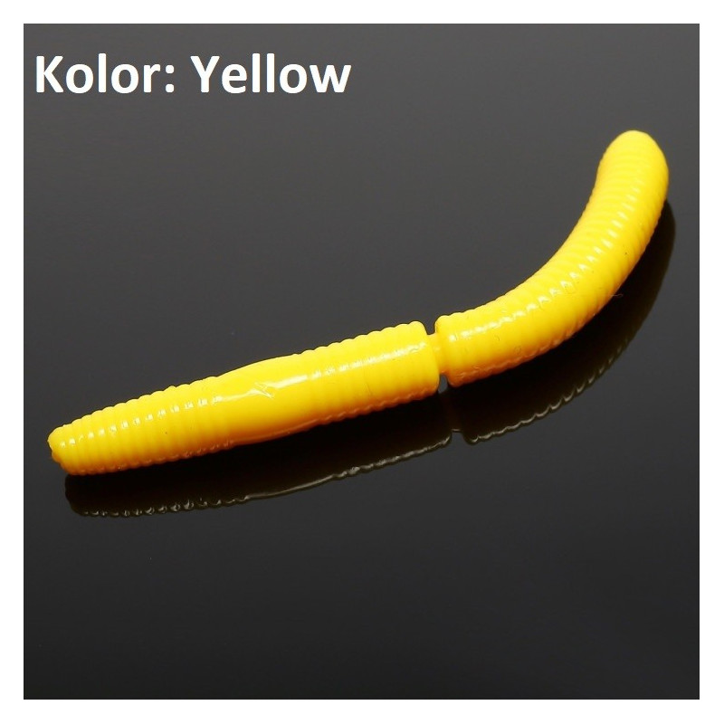 Przynęta Libra Lures Fatty D'Worm 6,5cm YELLOW Przynęta Libra Lures Fatty D'Worm 6,5cm YELLOW