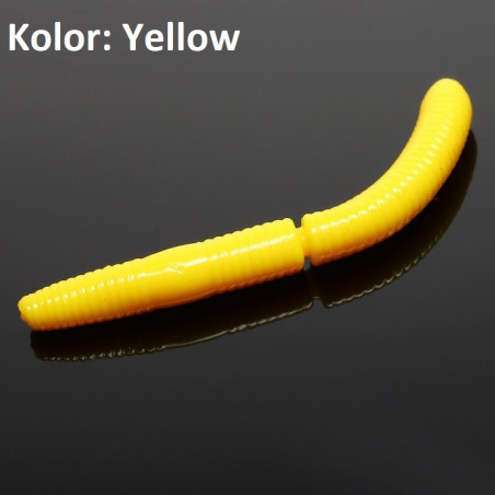 Przynęta Libra Lures Fatty D'Worm 6,5cm YELLOW Przynęta Libra Lures Fatty D'Worm 6,5cm YELLOW