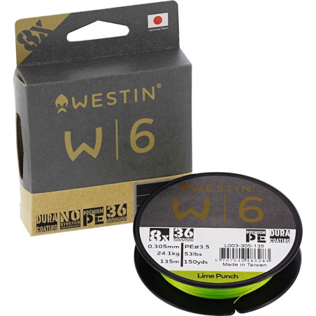 Plecionka Westin W6 8 Braid LIME PUNCH 135m / 0,148mm