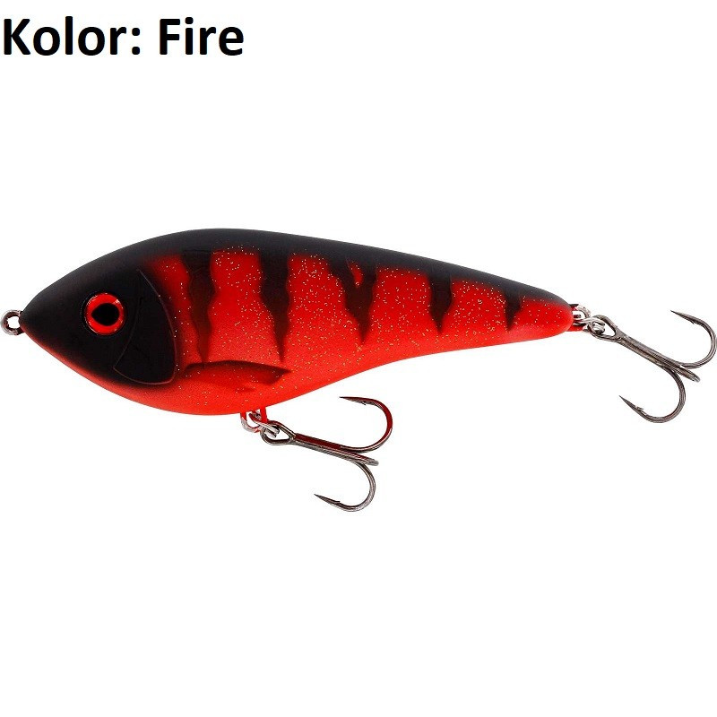 Wobler Westin Swim Glidebait pływający 10cm fire Wobler Westin Swim Glidebait pływający 10cm fire