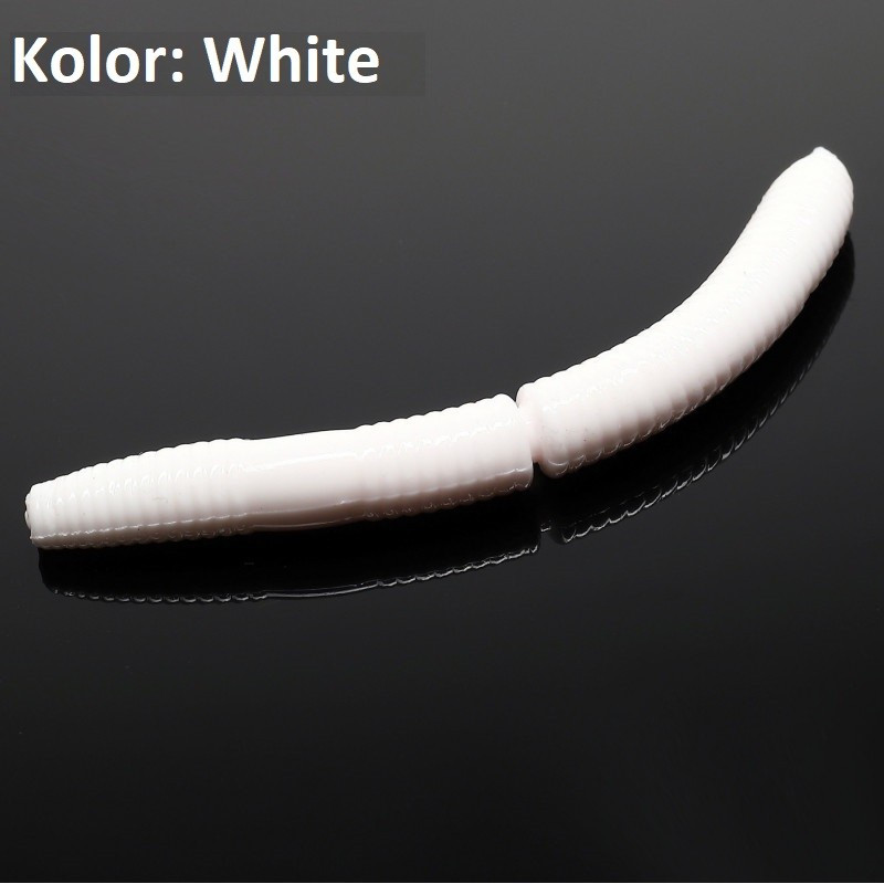 Przynęta Libra Lures Fatty D'Worm 7,5cm WHITE Przynęta Libra Lures Fatty D'Worm 7,5cm WHITE
