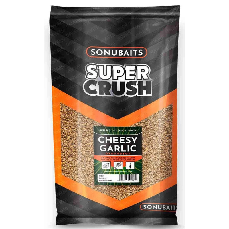 Zanęta Sonubaits Super Crush 2kg / Serowy czosnek Zanęta Sonubaits Super Crush 2kg / Serowy czosnek